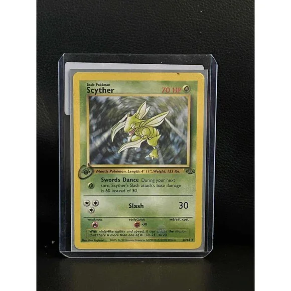 Pokemon | Toys | Scyther 2664 Rare St Edition Jungle Pokemon Trading Card |  Poshmark